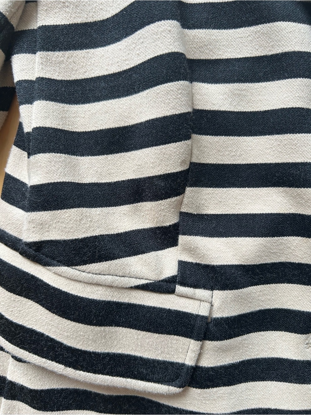 MaxMara Black and Cream Striped Tailored Blazer SMALL - Picture 6 of 12